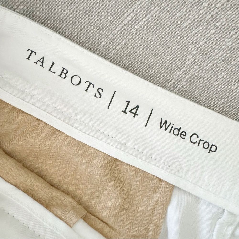 Talbots wide legged cropped chinos - Picture 7 of 9